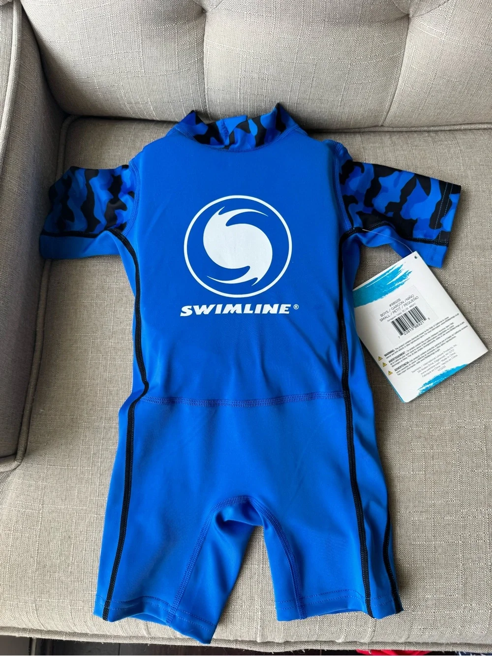 SWIMLINE Floating Swimsuit Swim Trainer for Kids Boys Size Small 20-30lbs NWT